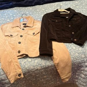 CORDUROY CROPPED JACKETS 2 for 1